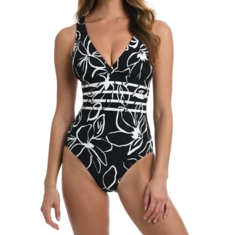 Moonlit Silhouette Multi-Strap Cross-Back One Piece